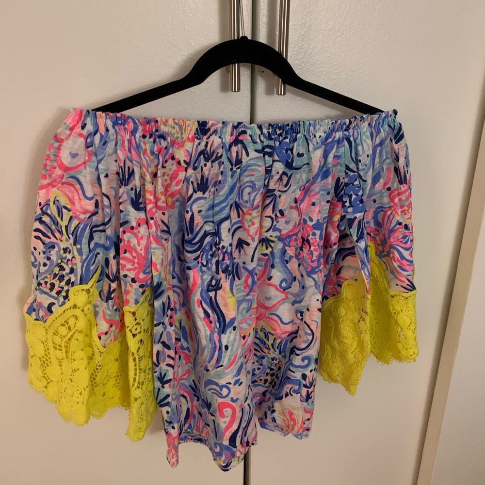 NWT Lilly Pulitzer Zaylee off-shoulder top size XS